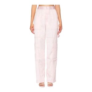 Bubish Luxe Lara Pink Cargo Pant US Size 8 Satin NWT